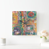 In der Ledermauer Quadratische Wanduhr (Zuhause)