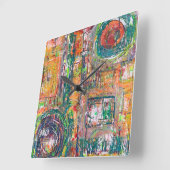 In der Ledermauer Quadratische Wanduhr (Winkel)