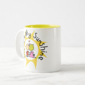 In der Liebe bist du mein Sonnenschein Zweifarbige Tasse (Vorderseite Links)