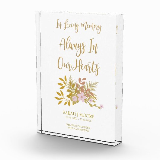 In der Liebe des Gedächtnisses für die Liebe eines Fotoblock (Rechts)