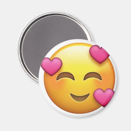 In der Liebe emoji Magnet (Vorderseite/Rückseite)