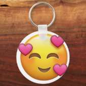 In der Liebe emoji Schlüsselanhänger (Vorderseite)