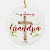 In der Liebe Erinnerung an das Personalisierte Gro Keramik Ornament (Vorne)