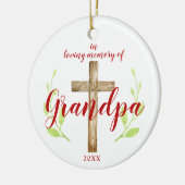 In der Liebe Erinnerung an das Personalisierte Gro Keramik Ornament (Links)