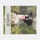 In der Liebe Erinnerung an Hunde-Gedächtnis Foto B Fleecedecke (Vorderseite (Horizontal))