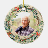 In der Liebe Erinnerung an Vater rustikale Kranken Keramik Ornament (Hinten)