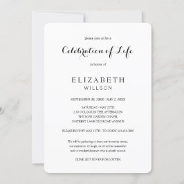 In der Liebe Erinnerung Feier des Lebens Beerdigun Einladung