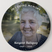 In der Liebe Erinnerung Feier des Lebens maßgeschn Button (Vorderseite)