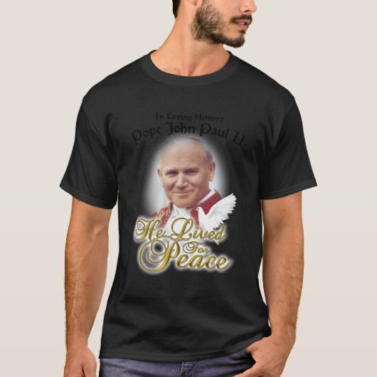 In der Liebe Erinnerung Papst Johannes Paul II. Ta T-Shirt (Vorderseite)