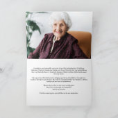 In der Liebe Erinnerung schön florale Erinnerung Karte (Innenseite)