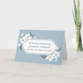 In der Liebe Erinnerung schön florale Erinnerung Karte (Vorderseite)