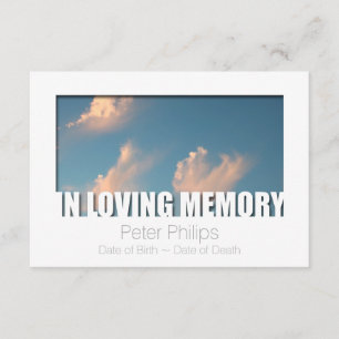 In der Liebe Erinnerung Template 5 Feier des Leben Einladung