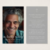 In der Liebe Erinnerung verblasste Foto Beerdigung (Vorne & Hinten)