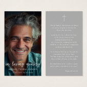 In der Liebe Erinnerung verblasste Foto Beerdigung (Vorne & Hinten)