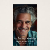 In der Liebe Erinnerung verblasste Foto Beerdigung (Vorderseite)