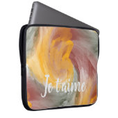 In der Liebe Französisch Herbst Farbe Farbe Wirbel Laptopschutzhülle (Vorne Rechts)