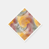 In der Liebe Französisch Herbst Farbe Farbe Wirbel Serviette (Ecke)