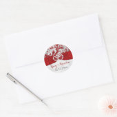 In der Liebe gekleidet Hearts Wedding Sticker (Umschlag)