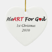 In der Liebe Keramikornament (Hinten)