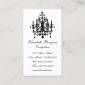 In der Liebe-Leuchter ~ Geschäfts-Karte Visitenkarte (Rückseite)