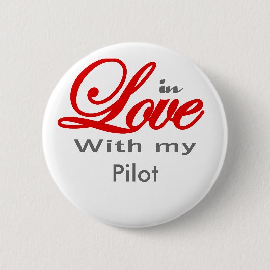 In der Liebe mit meinem Piloten Button (Vorderseite)