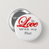 In der Liebe mit meinem Piloten Button (Vorne & Hinten)
