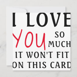 In der Liebe passt es so sehr nicht. Feiertagskarte