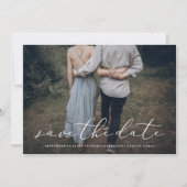 In der Liebe Save the Date Ankündigung von Foto (Vorderseite)