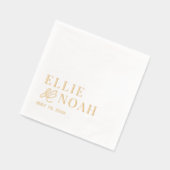 In der Liebe Verlobung Hochzeitsfoil Napkins Servietten Mit Folie (Links)