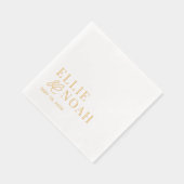 In der Liebe Verlobung Hochzeitsfoil Napkins Servietten Mit Folie (Rechts)