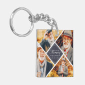 In der Liebe von Speicher moderne Multi-Foto-Vorla Schlüsselanhänger (Vorderseite links)