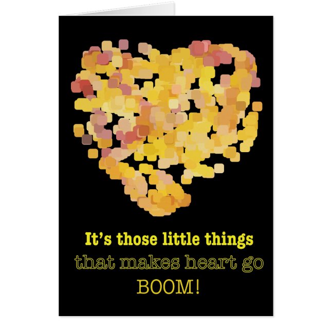 In der Liebe Zitat: Es ist diese kleinen Dinge ... (Vorne)