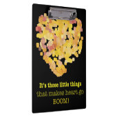 In der Liebe Zitat: Es ist diese kleinen Dinge ... Klemmbrett (Rechts)