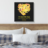 In der Liebe Zitat: Es ist diese kleinen Dinge ... Leinwanddruck (Insitu (Schlafzimmer))