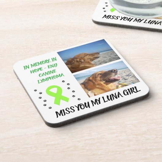 In der Liebe zum Gedächtnis - für immer in unseren Getränkeuntersetzer (Linke Seite)