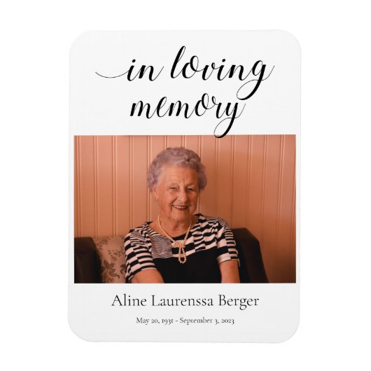 In der Liebe zum Gedächtnis mit der Ankündigung de Magnet (Vertikal)