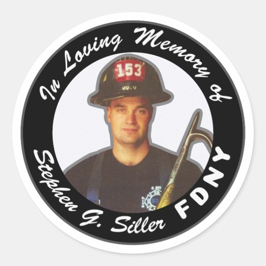 In der Liebe zum Gedächtnis von Stephen Siller Runder Aufkleber (Vorderseite)
