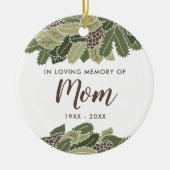 In der liebenden Erinnerung an die Mama Personalis Keramik Ornament (Vorne)