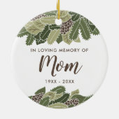 In der liebenden Erinnerung an die Mama Personalis Keramik Ornament (Hinten)