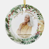 In der liebenden Erinnerung an | Gedenkstätte für Keramik Ornament (Vorne)