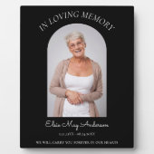 In der liebenden Erinnerung schlichtes elegantes F Fotoplatte (Vorderseite)