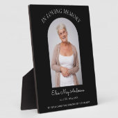 In der liebenden Erinnerung schlichtes elegantes F Fotoplatte (Seite)