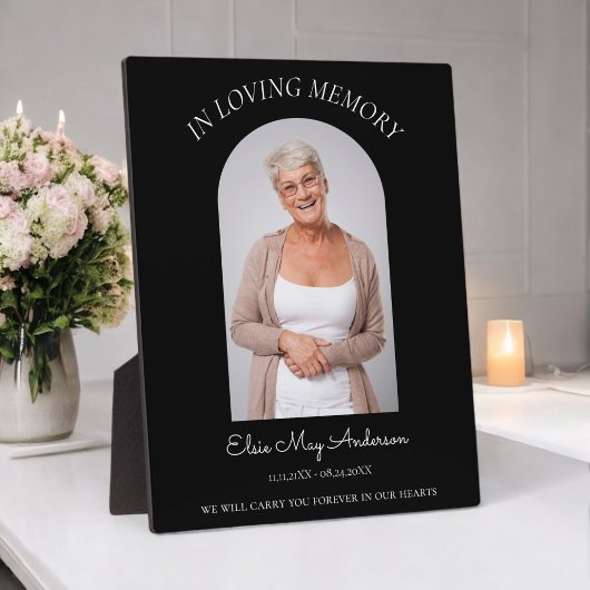 In der liebenden Erinnerung schlichtes elegantes F Fotoplatte