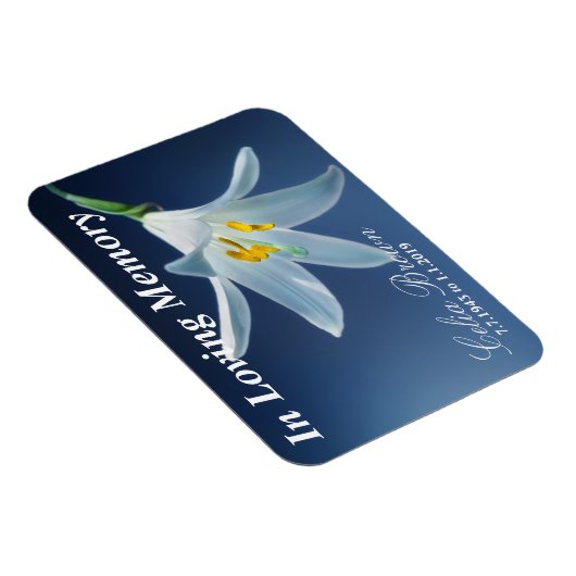 In der liebenden Erinnerungslilie | Beerdigung, Ge Magnet (Rechte Seite)