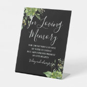 In der liebenden Erinnerungswelt Schwarz-Weiß-Hoch Sockelschild (Vorderseite)