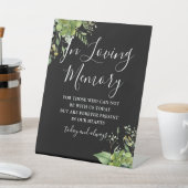 In der liebenden Erinnerungswelt Schwarz-Weiß-Hoch Sockelschild (In SItu)