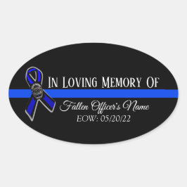 IN DER LIEBENEN VERSPRECHUNG ÜBER DIE POLIZEI DER OVALER AUFKLEBER