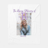 In der liebevollen Erinnerung an den Speicher-Keep Fleecedecke (Vorderseite)