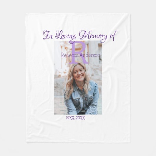 In der liebevollen Erinnerung an den Speicher-Keep Fleecedecke (Vorderseite)