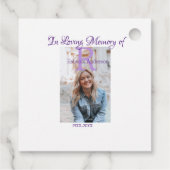 In der liebevollen Erinnerung an den Speicher-Keep Geschenkanhänger (Rückseite)